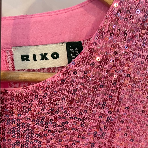 RIXO Pink Sequins Dress Valentine’s Day - Picture 5 of 5